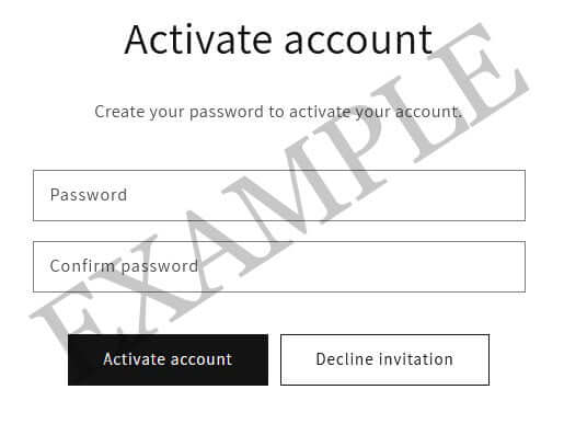 Activate your account